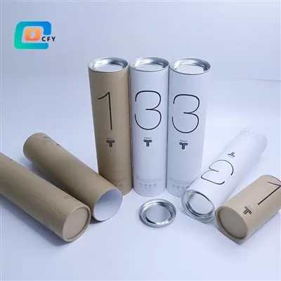 Printed Kraft Tube With Metal Ends